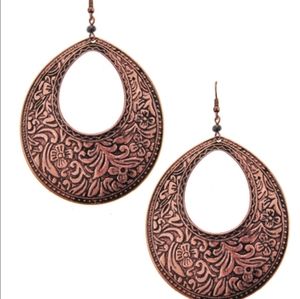 Copper earrings